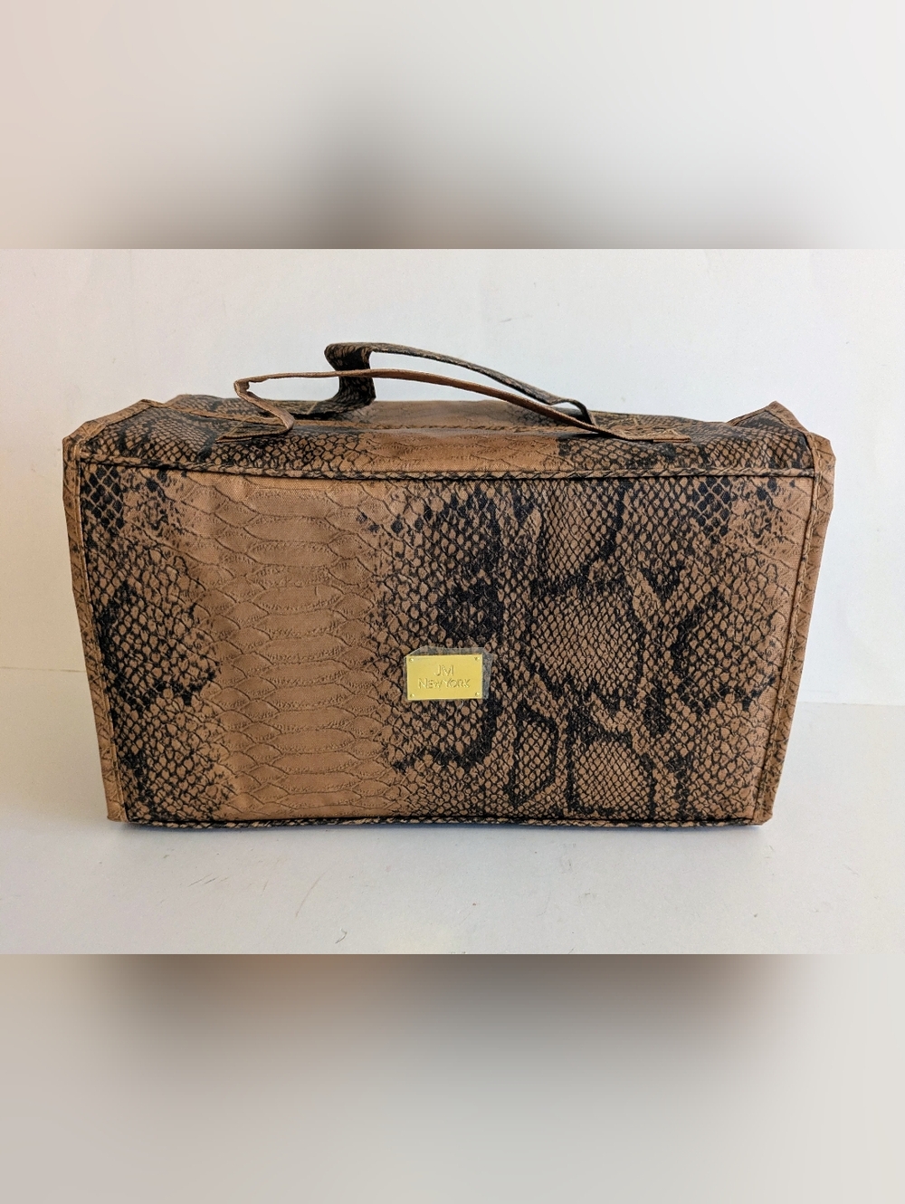 I'm New York Jewelry Storage Organizer Fold Up Travel Case 4 Compartments